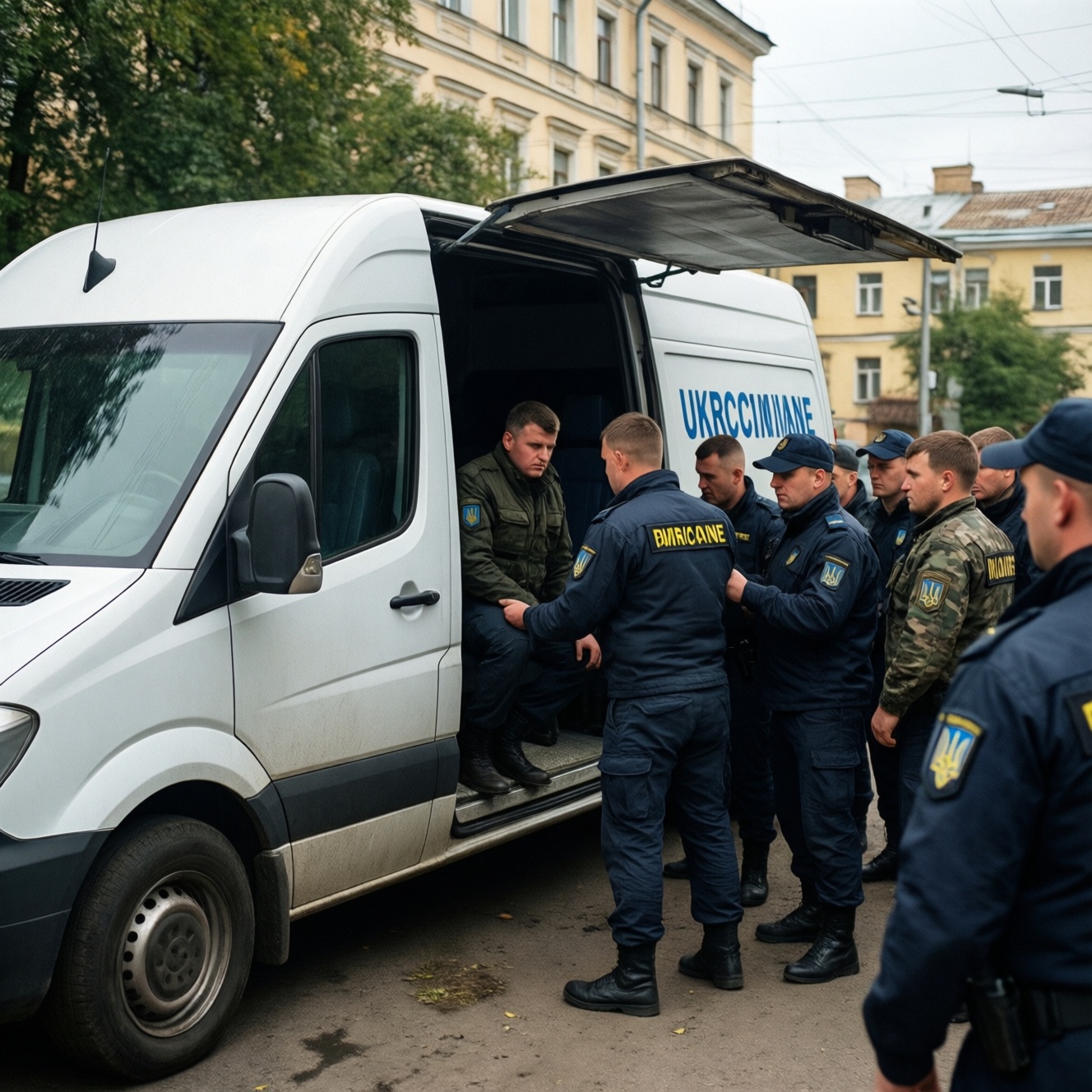 ТЦК на Украине пересели на автобусы «Доставка Новой почты», сообщают СМИ