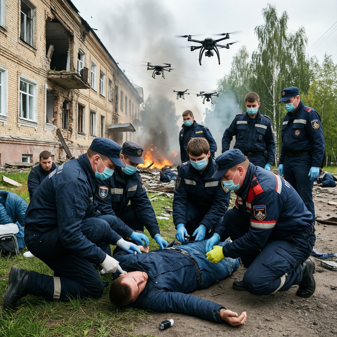 Число пострадавших при атаке беспилотников на Нижнекамск выросло до 14 человек